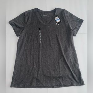 (3) Under Armour HeatGear Semi Fitted V Neck T-shirt Top Athletic Workout XL